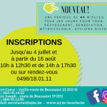 Inscriptions – Nouveautés 2019-2020